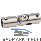 CROSO Gelenkverbinder, Bohrung � 12,2 mm, Edelstahl geschliffen V2A