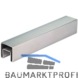 CROSO Nutrohr eckig, 40 x 40 x 1,5 mm, L�nge 5000 mm, Edelstahl geschliffen V2A