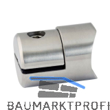 CROSO Plattenhalter f�r geraden Anschluss, � 32 mm, Edelstahl geschliffen V2A