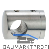 CROSO Querstabhalter f�r geraden Anschluss, Bohrung 12,2 mm, Edelstahl V2A