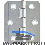 Spezialscharnier 75 x 65 mm, Stahl verzinkt