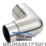 CROSO Rundbogen 90� kurz, f�r Rohr � 42,4 x 2,0 mm, Edelstahl geschliffen V2A