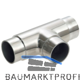 CROSO T-Verbinder f�r Rohr � 42,4 x 2,0 mm, Edelstahl geschliffen V2A