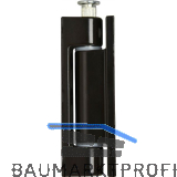 Aufschraubband 14 x 80 mm, Stahl kunststoffbeschichtet dunkelbraun
