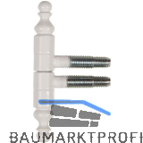 SFS Einbohrband mit Zierkopf, 13 mm, Stahl wei� RAL 9016