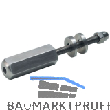 CROSO Schraubterminal gerade, f�r 5 mm Seil, Edelstahl geschliffen V4A