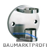 CROSO Wandanker m. Anschlussplatte f. Rohr � 42,4 mm, � 110 mm,Edelstahl V2A