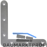 Scheinhaken zum Einlassen, rund, 100 x 16 x 1,50 mm, Alu naturblank