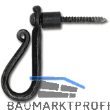 Fensterreiber einseitig, 60/17 mm, Eisen verzinkt geschw�rzt