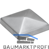 Pfosten-Abdeckkappen f�r Holzpfosten 50 x 50, Edelstahl geschliffen V2A