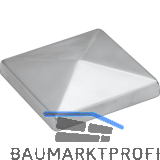 Pfosten-Abdeckkappen f�r Holzpfosten 60 x 60, Edelstahl geschliffen V2A