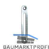 Schlie�blech zu Einstemmzunge, abgerundet, 95 x 15 x 1,25 mm, Stahl verzinkt