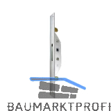 Einstecktrieb mit Stulp eckig, ohne Einlegestange, rechts, Stahl verzinkt