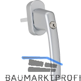 MACO Fenstergriff TRESOR - Sperrzylinder, VK 7 x 35 mm, Alu silber lackiert