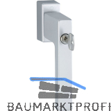 HOPPE Fenstergriff TOULON Sperrzylinder Secustik, VK 32-42 mm, silber eloxiert