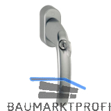 HOPPE Fenstergriff ATLANTA sperrbar Secustik, Aluminium Edelstahl Effekt