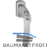 HOPPE Fenstergriff NEW YORK - Sperrzylinder, 90�, VK 7 x 40 mm, Edelstahl Effekt