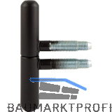 SFS Einbohr Zierband 14 mm, Typ Nussband, Stahl schwarz