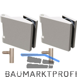 SOLIDO Glast�rbandset Office m. Rahmenteil f. Stahlzarge M10x1,rechts,mattnickel