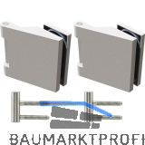 SOLIDO Glast�rbandset Office m. Rahmenteil f. Smart Zargen, links,Alu mattnickel