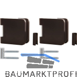 SOLIDO Glast�rbandset Office m. Rahmenteil f. Smart Zargen,links,Alu schwarz