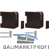 SOLIDO Glast�rbandset Office m. Rahmenteil f. Smart Zargen,rechts,Alu schwarz