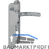 Wechselgarnitur LI�GE - Schmalschild 36 mm, Griffplatte, 67-72, Edelstahl-Effekt