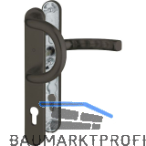 Wechselgarnitur LI�GE - auf Schmalschild 36 mm, 67 - 72, braun