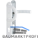 Wechselgarnitur LI�GE - auf Schmalschild 36 mm, 67 - 72, wei�