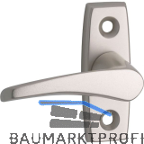 GRUNDMANN Fenstergriff FAVORIT 1004 - sichtbar geschraubt, 7x35, Alu poliert