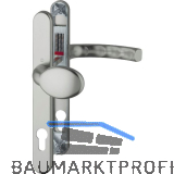 Wechselgarnitur LI�GE - auf Schmalschild 30 mm, Knopf, 72 - 82, Edelstahl-Effekt