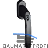 HOPPE Fenstergriff LI�GE - Sperrzylinder, Vierkant 7x40, 35 Nm, schwarz matt