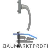 HOPPE Balkont�rgriff-Halbgarnitur LI�GE - innen, Edelstahl-Effekt