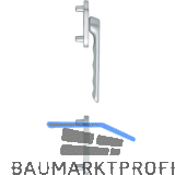 HOPPE Balkont�rgriff-Halbgarnitur LI�GE - au�en flach, silber eloxiert