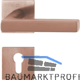 HOPPE Dr�ckergarnitur DALLAS - auf Rosette PZ, Messing kupferfarben satiniert