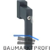 HOPPE Fenstergriff TOULON Sperrzylinder Secustik, VK 32-42 mm, schwarz matt