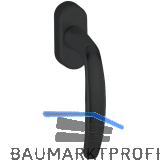 HOPPE Fenstergriff ATLANTA - Secustik, VK 7 x 32 - 42 mm, Alu schwarz matt