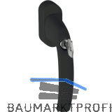 HOPPE Fenstergriff ATLANTA sperrbar Secustik, Aluminium schwarz matt