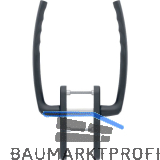 HOPPE Hebeschiebegarnitur ATLANTA Griff/Griff PZ, L 253 mm, Alu schwarz matt