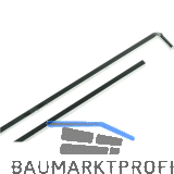 Einlegstange mit Haken, VK 6 mm, 800 mm, Stahl verzinkt