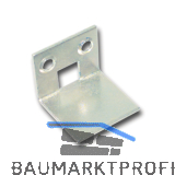 Schlie�blech f�r Einlegstangen gekr�pft, 21 x 25 mm, Stahl verzinkt