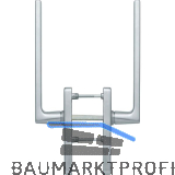 HOPPE Hebeschiebegarnitur DALLAS mit Griff/Griff PZ, Messing verchromt satiniert