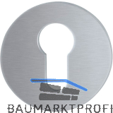 HOPPE Zylinderrosette flach mit St�tznocken, rund, Edelstahl matt