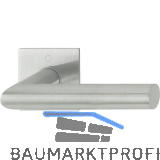 HOPPE Dr�ckergarnitur AMSTERDAM eckig, ohne Schl�sselrosette, Edelstahl matt