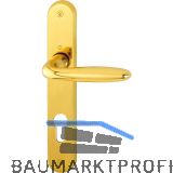 HOPPE Dr�ckergarnitur VERONA - auf Schild PZ 88, Messing poliert