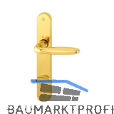 HOPPE Dr�ckergarnitur VERONA - auf Schild WC 90, Messing poliert