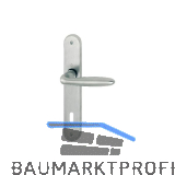 HOPPE Dr�ckergarnitur VERONA - auf Schild BB 90, Messing verchromt matt