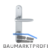 HOPPE Dr�ckergarnitur VERONA - auf Schild WC 90, Messing verchromt matt