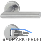 HOPPE Dr�ckergarnitur AMSTERDAM - auf Rosette BB, 37-42, Edelstahl matt