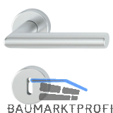 HOPPE Dr�ckergarnitur AMSTERDAM auf Rosette BB, 37-47, Aluminium silber eloxiert